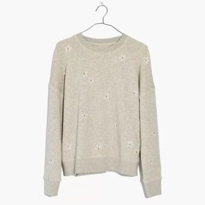 Madewell embroidered mainstay sweatshirt, XS